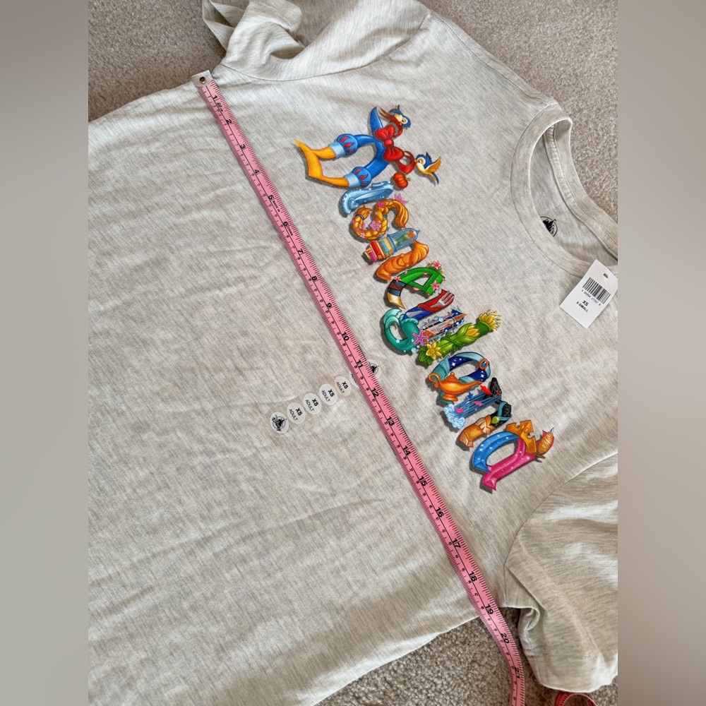 Disneyland Resort Princess Character Letters T-Shirt Disney Parks - Adult XS NWT - Picture 5 of 6